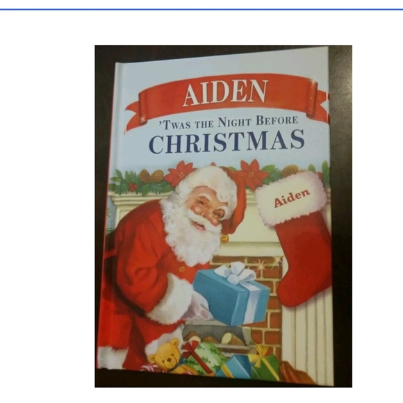 "Aiden" Christmas child's
Personalized name book